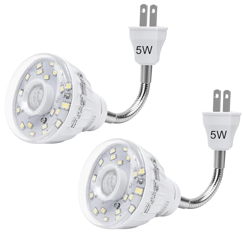Plug in Motion Sensor Night Light Indoor, PIR Infrared Motion-Activated LED Night Light for AC...