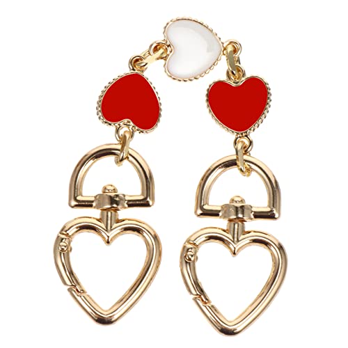 STOBOK 1pc Bag Extension Chain Metal Wallets for Women Red Wallet Clutch Wallet for Women Crossbody Red Purses Crossbody Tote Bag Post Head Buttons Strap Miss Bag Chain Alloy