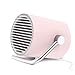 Produktbild EasyAcc USB Ventilator Doppelblatt Mini Tischventilator Berührungsschalter Tragbarer Persönlicher USB Lüfter Leiser mit und 2 Verstellbarer Lüfter für Büro Zuhause - Rosa