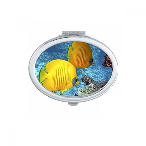 Miroir de poche poisson d'eau petit miroir de maquillage compact - 2
