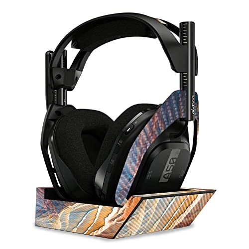 Image of MightySkins Carbon Fiber Skin Compatible with Astro A50 Wireless Headphones + Base Station (Gen 4) - Rocky Side | Protective, Durable Textured Carbon Fiber Finish | Easy to Apply | Made in The USA