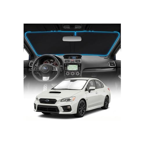 for Subaru WRX Sun Shade Windshield Cover - Custom Fit WRX Accessories 2015-2021 Sunshade Foldable UV Protection & Heat Shield Sun Visor Accessories