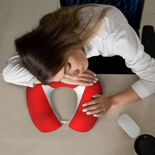 Almohada de viaje de espuma viscoelástica tamaño estándar miniatura 7
