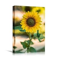 Canvas Wall Art Yellow Fields Bohemian Colorful Floral Group Multicolor Photography - 12x18 inches