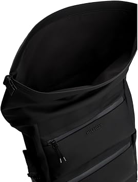 Tommy Hilfiger Mens Rolltop Backpack, Black
