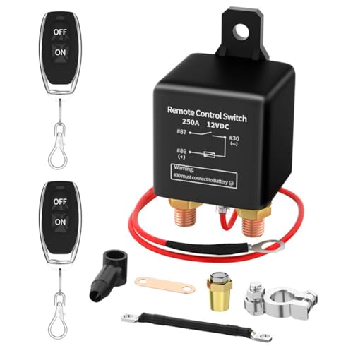 Interrupteur de déconnexion de batterie haute performance 250A 12V avec relais robuste