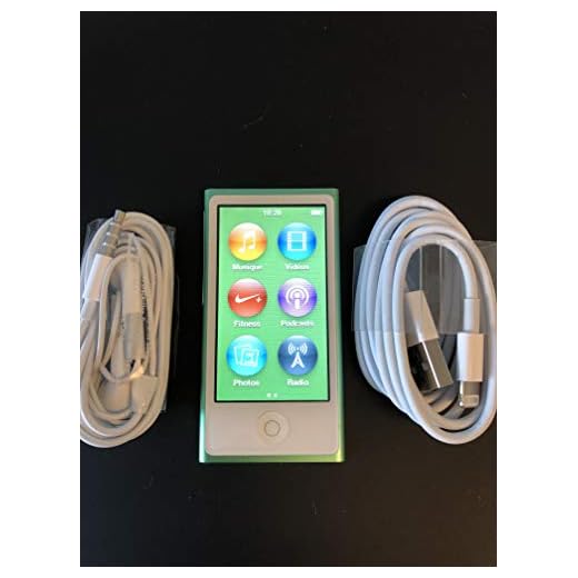 M-Player iPod Nano 7th Generation 16gb Green (Generic Headset and Charging Cord) Packaged in Plain White Box