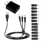 Dog Shock Collar Charger, 12-in-1 Training Collar USB Charging Cable Compatible with Bousnic, Mini Educator, Dogrook, Patpet, Petspy, Slopehill Replacement E Collar Charger Cord for Training System 1M