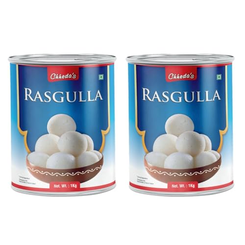 Image of Chheda's - Rasgulla - Indian Sweets - Tin Sweets - Festive Gift Pack - 1000 Gm Pack of 2