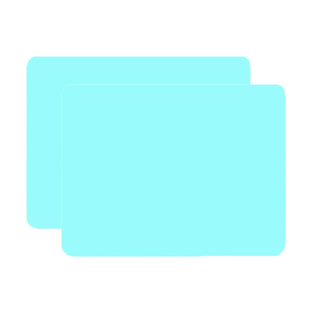 Jingu Blue 40X30cm Silicone Placemats For Kids, Non Stick Heat Resistant Tablemat, Kitchen Dining Table Mats Place Mat (, 2)