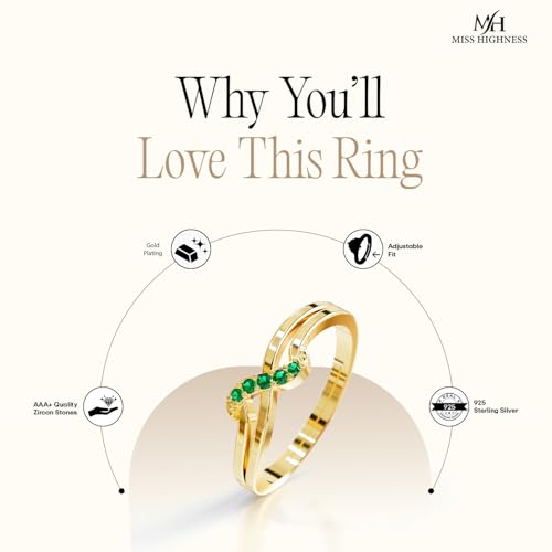 Image of Miss Highness 925 Pure Silver Ring for Women and Girls | Minimal Adjustable Design | Stylish Silver Jewellery | With Authenticity Certificate | Gift for Girlfriend Wife | Daily Wear Ring