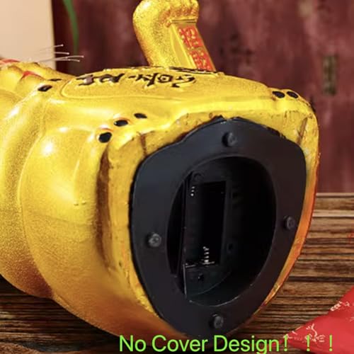 Chat porte-bonheur 27,9 cm à bras oscillant Maneki Neko