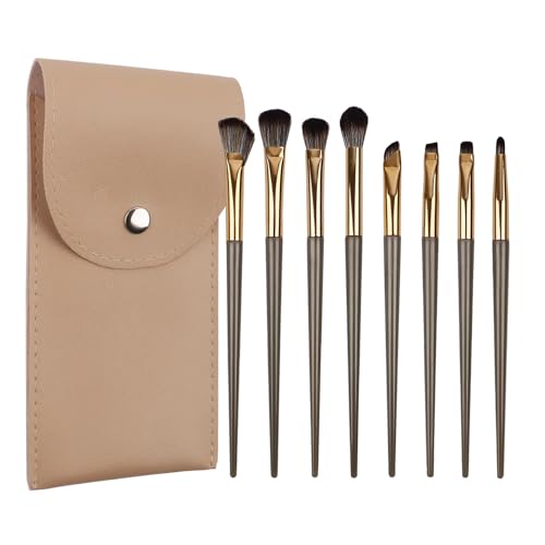 8PCS Eyeshadow Brush Set, 8 Different Eyeshadow Brush Heads, Soft Bristles and Plastic Handle, Comes...