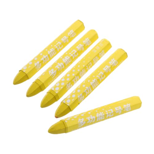 WRITWAA 5 pezzi Penna per Marcatura Pneumatici in Cera Penne Marker Resistenti per Riparazione Precisa di Pneumatici Auto e Bici Facili da Usare per Identificazione Rapida