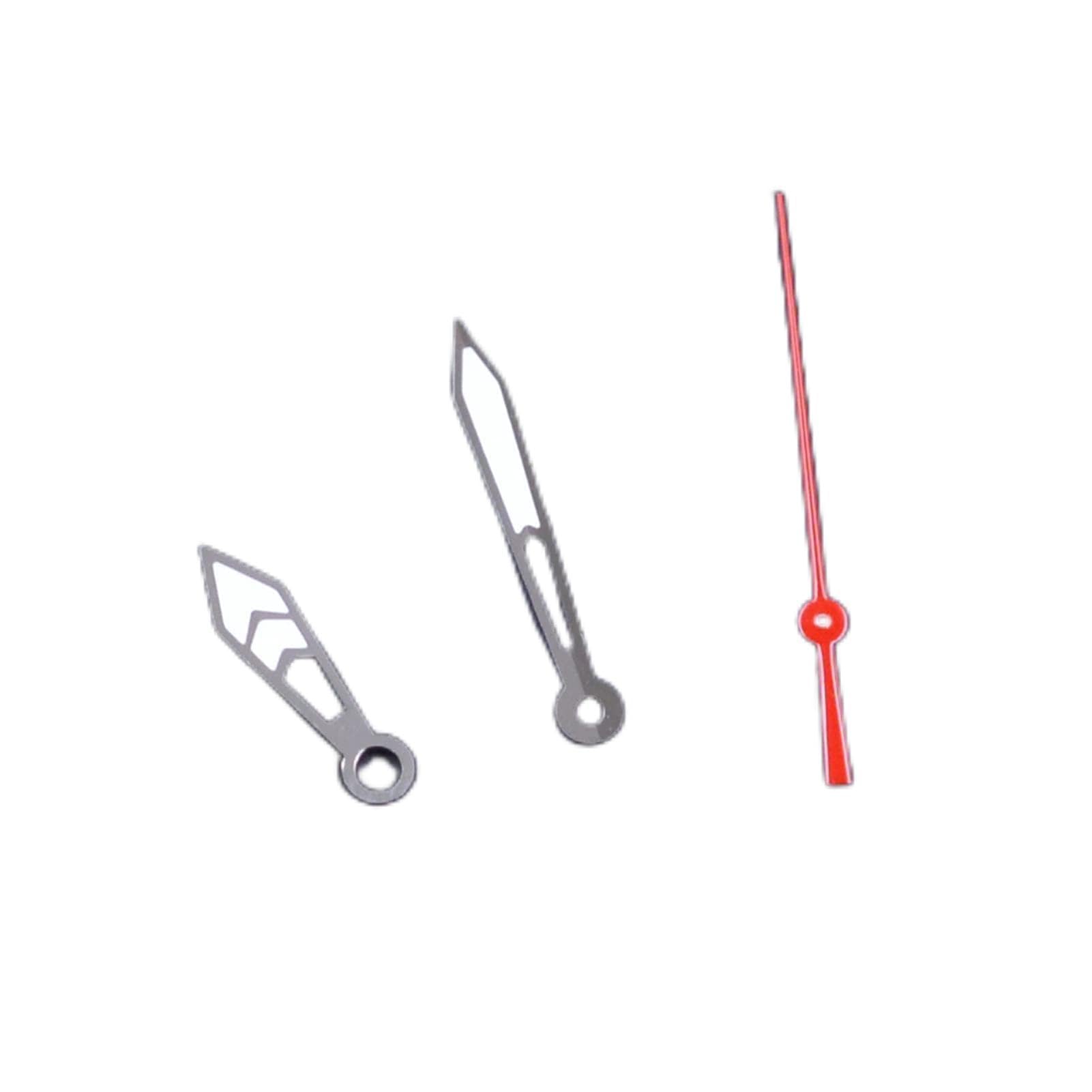 [小さな店] EGI 緑の発光の腕時計の手シルバーエッジウォッチ部品 SKX/SBBN互換性のある NH35 NH36動き