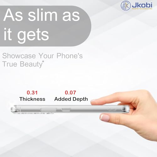 Image of Jkobi Silicone Back Cover Case for Samsung Galaxy A33 5G (Clear Shockproof Case with Camera Protection | Soft and Flexible | Transparent)