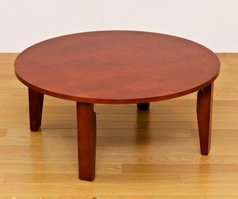 90cm円卓 ちゃぶ台　リビング座卓　レトロ　昭和スタイル　ダークオーク 90cm 卓 ちゃぶ台 リビング座卓 レトロ スタイル ダークオーク
