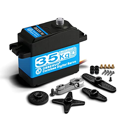 Servo RC 35 kg Pro ZOSKAY : moteur sans noyau et engrenage en acier