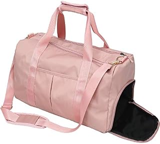 Women Gym Sport Bag with Wet Pocket & Shoes Compartment Waterproof Swim Weekender