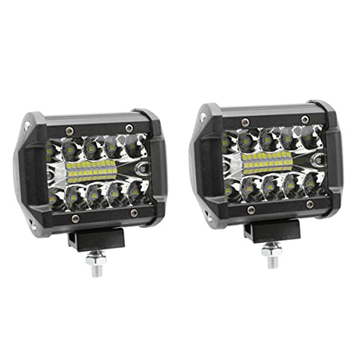 VINTORKY 2 Piezas Tira de luz para coche luces de camiones luz de trabajo proyector llevado led strip light barras iluminacion led luz de conducción para coche barra de luz LED Black