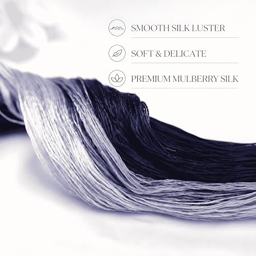 Image of MIINGGUXIUYI Mulberry Silk Floss Embroidery Thread Floss-Cross Stitch Threads China Silk Woven Jewelry Threads DIY Sewing Kits (87)