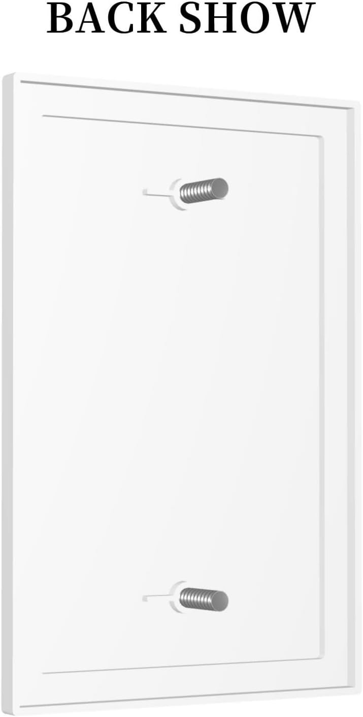 Decorative Light Switch Plate Covers Bathroom Rule Toilet Quotes 1 Gang No Device Single Blank Outlet Covers Wall Plate Light Switch Cover Plate for Bathroom Home Decor