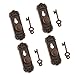 Produktbild 1/12 Puppenstube Miniatur Tür Schlösser und Schlüsseln Puppenhauszubehör - Bronze - 4 Sets