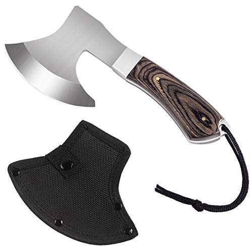 LIANTRAL Fixed Blade Full Tang Camping Axe - Ideal for Survival and Outdoor Adventures