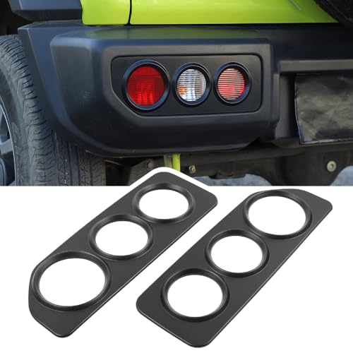 FSYHKJ Tail Light Cover Rear Taillight Guards Lamp Protector for Suzuki Jimny JB64 JB74 2019 2020 2021 2022 2023 2024 2025 Exterior Accessories (Black)
