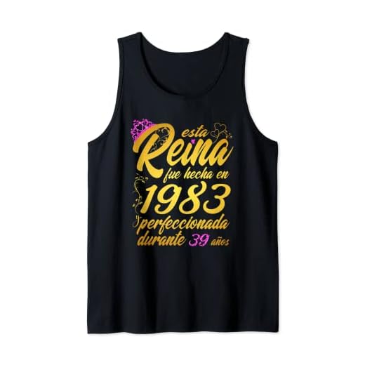 39 años Cumpleaños Mujer Regalo Esta Reina Fue Hecha En 1983 Camiseta sin Mangas