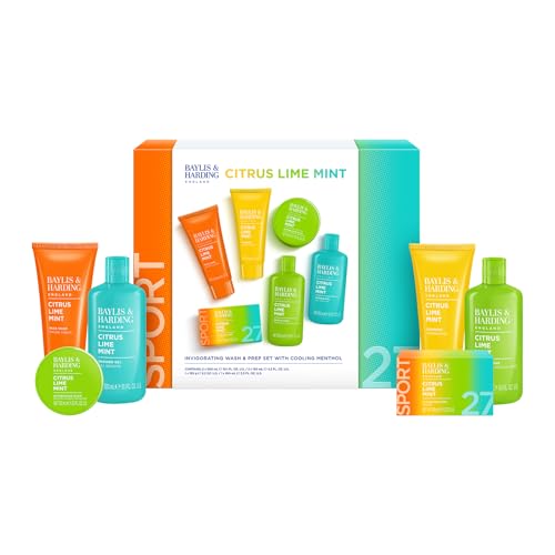 Baylis & Harding Citrus, Lime & Mint Men's Invigorating Shower & Prep Gift Set - Vegan Friendly