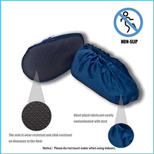 Yveytat 6 Pairs Reusable Non Slip Shoe Covers, Premium Soft Washable Thickened Boot Shoe Covers For Household, Office, Laboratory，One Size 6 Colors #TOP2