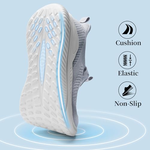 Image of Slow Man Mens Walking Sneakers Wide Width Slip on Tennis Shoes,Lightweight Breathable Running Shoes,Ideal for Athletic Workout Gym Jogging and Casual Wear