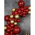 Black Gold Red Balloons Garland Arch Kit, 141Pcs Latex Balloons Different Sizes 18 12 10 5 Inch for Party Decorations, Wedding Backdrop, Birthday, Baby Shower, Graduation - Image 4