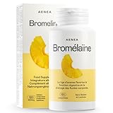 Aenea, Bromélaïne Naturelle Forte 750 mg, 120 Gélules, Aide à la Digestion, à la Microcirculation et au Drainage des Liquides, Extrait Naturel d’Ananas, Anti Ballonnements, Complément Alimentaire Bio
