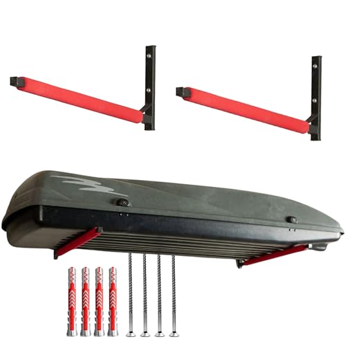 Pallit BRACKET-M Wandhalterung für Dachboxen, Kanus & Surfboards – Platzsparende Aufbewahrung für Garage & Keller – Max. Tragkraft 40kg – Universale Halterung für Sperrige Gegenstände