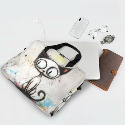 Laptop Sleeve para portátil 15.6 pulgadas con asa y correa miniatura 7