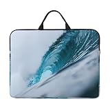 Photo Gallery ocean green wave surf stampato 14 pollici laptop case sleeve bag - maniglia portatile & cerniera - ideale per viaggi, lavoro e ufficio Photo Gallery ocean green wave surf stampato 14 pollici laptop case sleeve bag - maniglia portatile & cerniera - ideale per viaggi, lavoro e ufficio