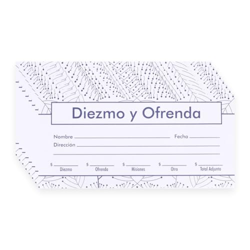 Swanson Christian Products Offering Envelope Spanish Church Envelopes Diezmo y