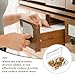 Tack-in Drawer Glides Drawer Slides Drawer Repair Tool Plastic Furniture Sliders for Repairing Dressers, Making The Drawers Slide Smoothly and Evenly (16 Pieces)