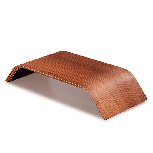 Homesen Suporte de madeira tudo-em-um monitor para computador portátil suporte forte capaci suporte de madeira estável substituição para iMac