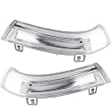 2x Spiegelblinker Rechts Links Satz Paar Weiß Außenspiegel Blinker Seitenblinker Blinkleuchte Kompatibel Mit VW Passat Golf 5 6 Eos Jetta Sharan Skoda Superb Seat Alhambra 1K0949101 1K0949102