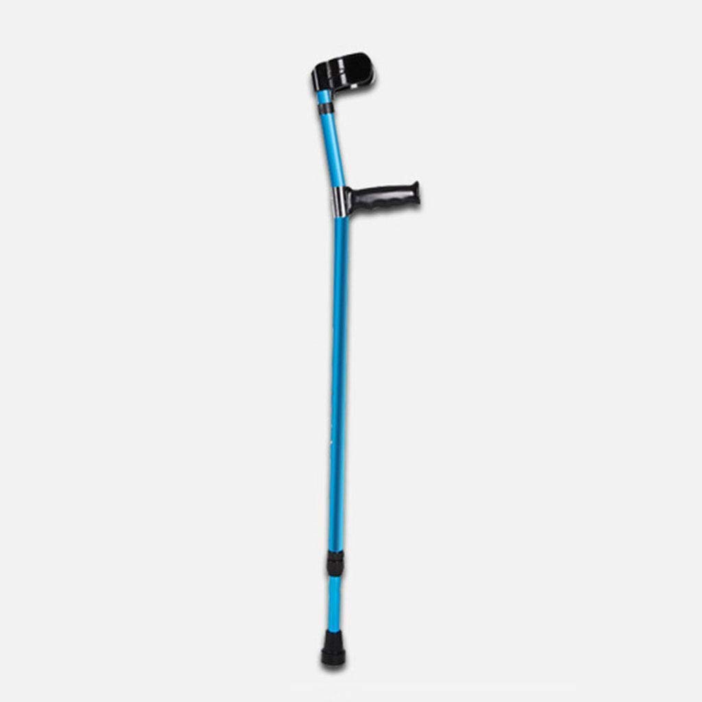 Stampelle a Cuffia Aperte, stampelle in Alluminio Leggero in Alluminio stampelle Blu Regolabili Eleganti canne da Passeggio per disabili per disabili, Single