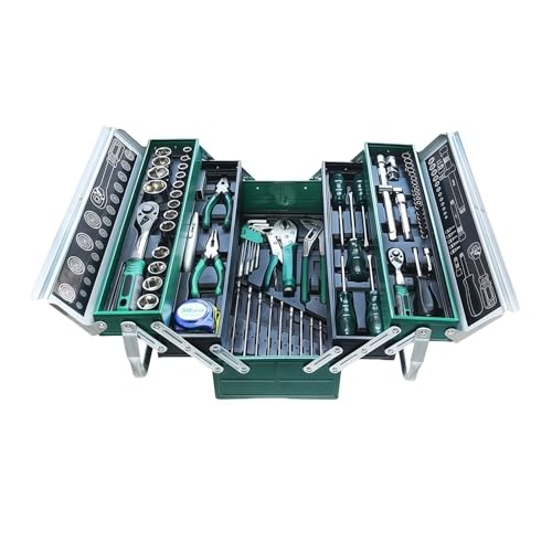 85点工具セット 、ツールセット、ラチェットレンチ、24/72歯 クロムバナジウム鋼、自動車バイク整備、 耐久性金属 、農機修理 DIY&ホームメンテナンス 防災用品 家具組立 (85ピース 72ギアメタルハウジング 自動車修理セッ)