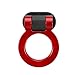 X AUTOHAUX Universal Red Ring Shaped Car Tow Hook Decor Bumper Trailer Sticker Adorn Set