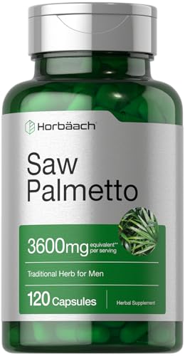 Horbäach Saw Palmetto Extract | 120 Capsules | Non-GMO and Gluten Free Formula | from Saw Palmetto Berries