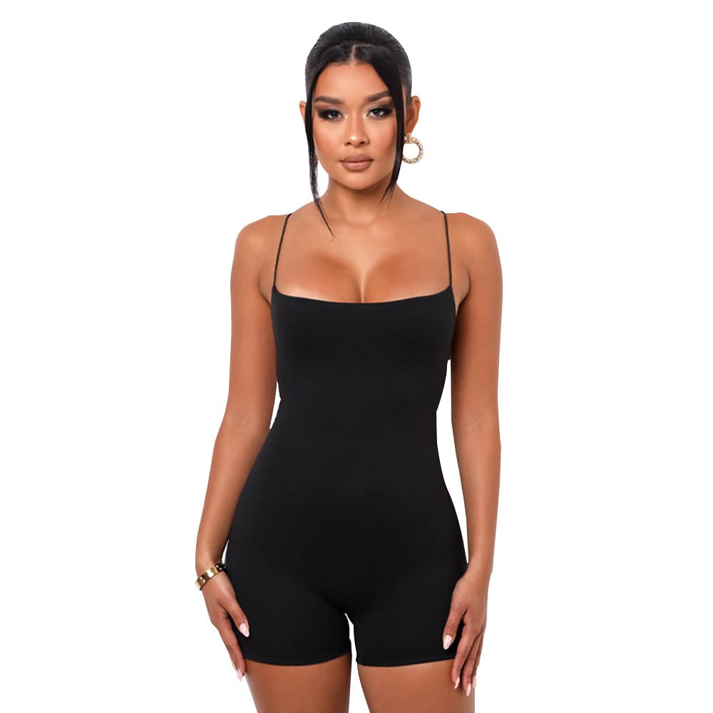 TOEECYWomen's Jumpsuit Unitard Sexy Bodycon One Piece Backless Bandage Romper Playsuit All in One for Gym Wear Workout Casual Yoga