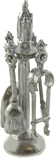 Melody Jane Dolls Houses Pewter Companion Set Miniature Fireside Fireplace Accessory 1:12