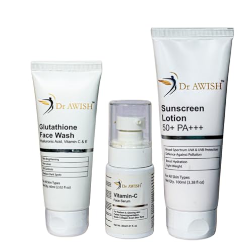 Dr AWISH Ultimate Skincare Kit 3 Essential Steps for Women Weekly...