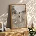 Jesus Leaves The 99 Sheep Wall Art Painting, Vintage Shepherd Christian Wall Decor Lost Lamb Religion Artwork 3D Textured Hand Drawn Sandstone for Living Prayer Room Bedroom 16x24 inch Wood Framed